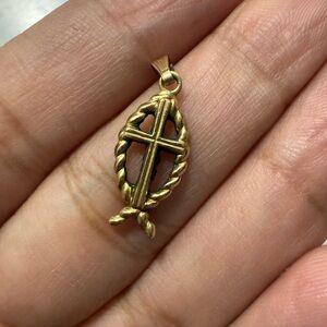 1/20 12k GF Ichthus Fish Pendant Small